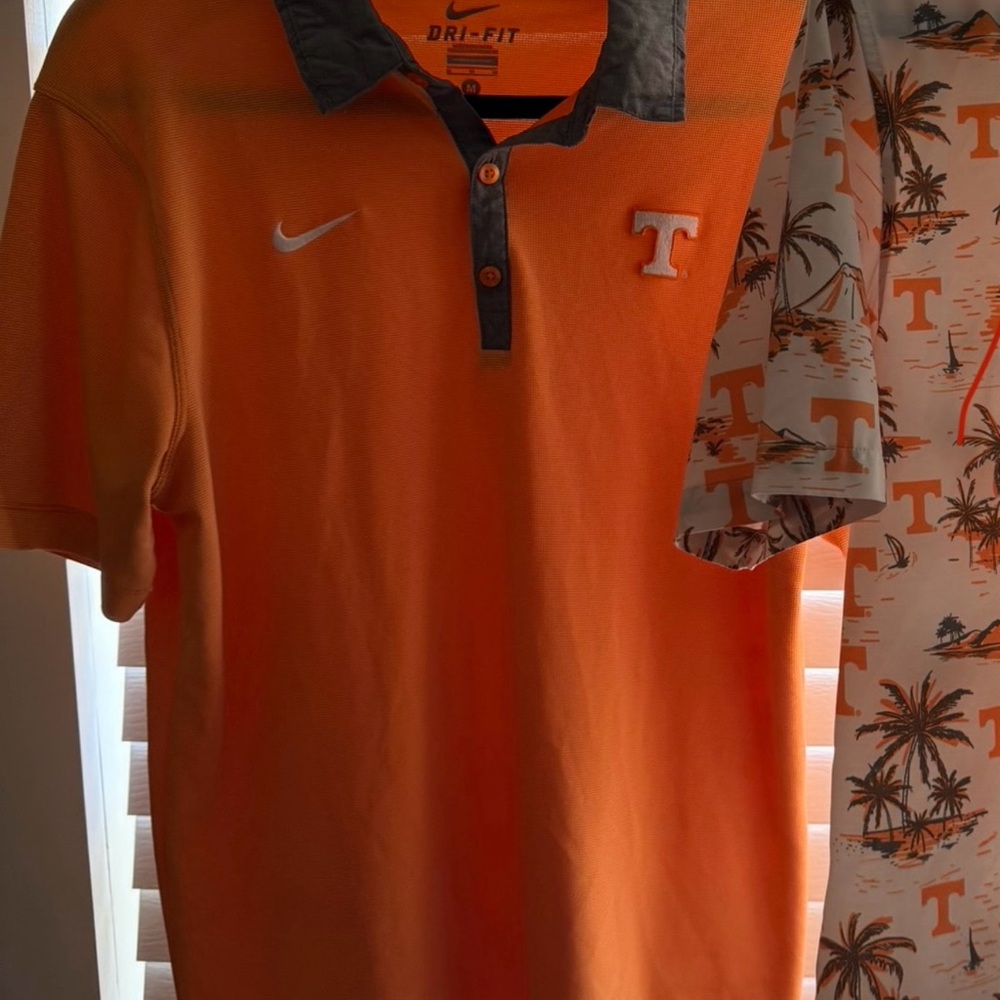 Nike Orange and Gray Tennessee Vols Polo Shirt